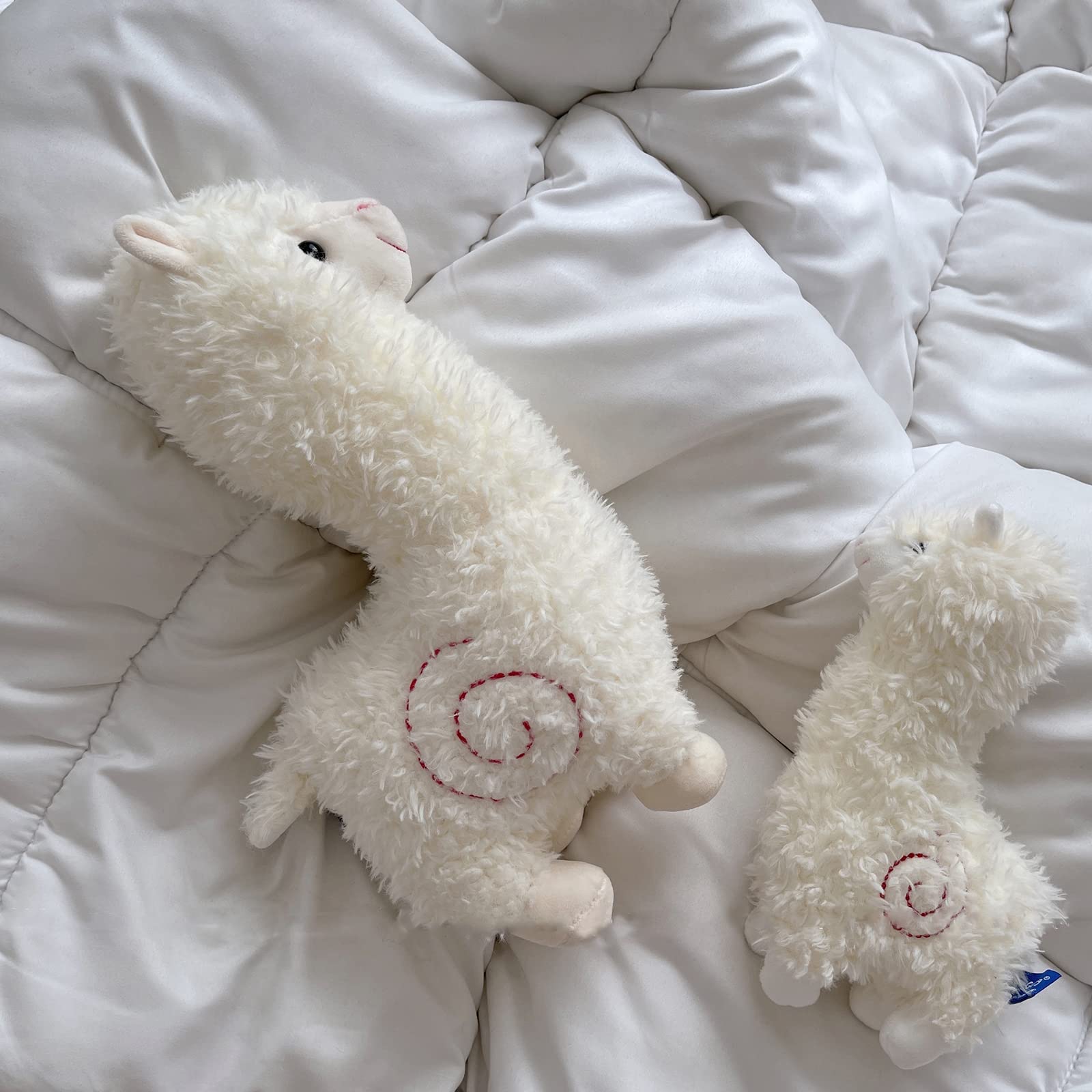 Celawork Alpaka Kuscheltier, Stand Alpaka Plüschtier, kuschel alpaka, Lama Stofftier Geschenk für Kinder Mädchen Jungen(25cm, Weiß)