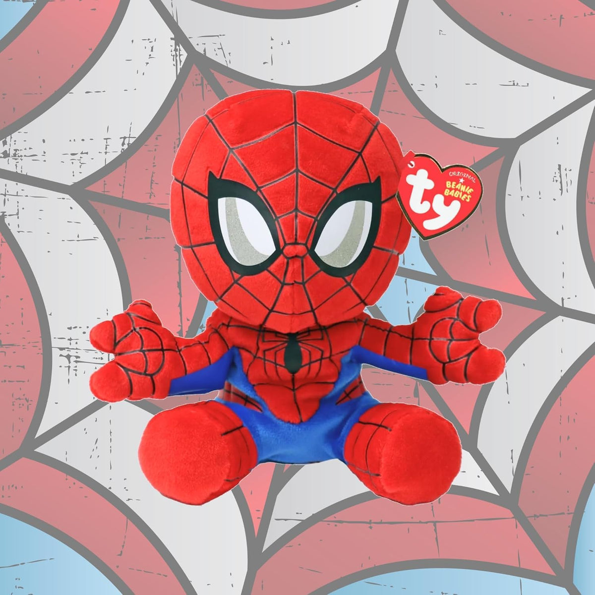 TY Spiderman Marvel Avengers Beanie Baby Regular Plush Teddy Bear Soft Toy Licensed Collectible