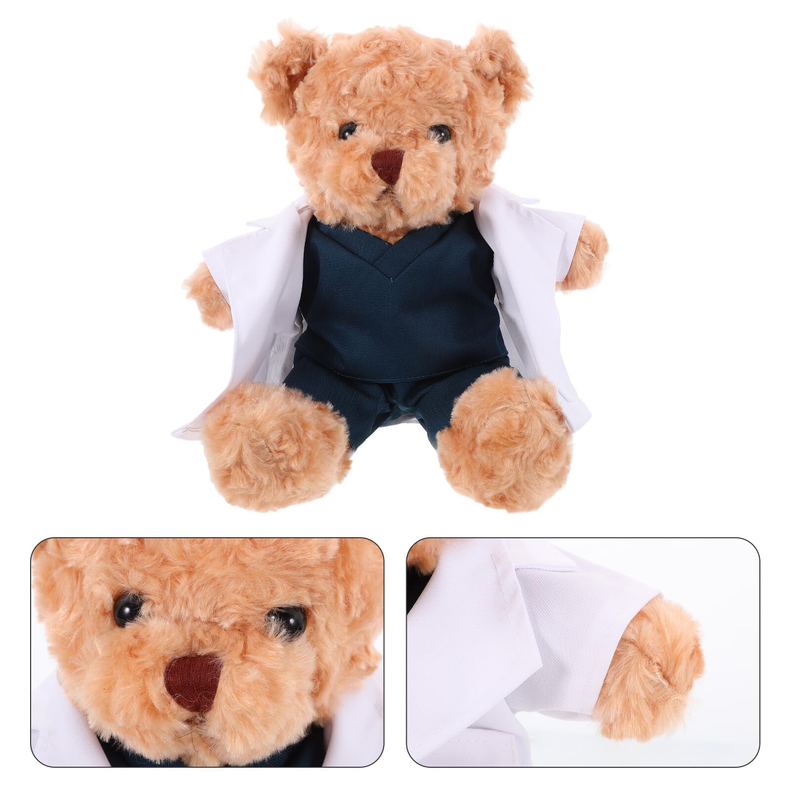 Toyvian Arzt PlüSchbäR Kuscheltier 30X22X12Cm Weiches GefüLltes Stofftier ArztbäRenpuppe Geschenk FüR Medizinstudenten Dekoration Vielseitiges PlüSchtier
