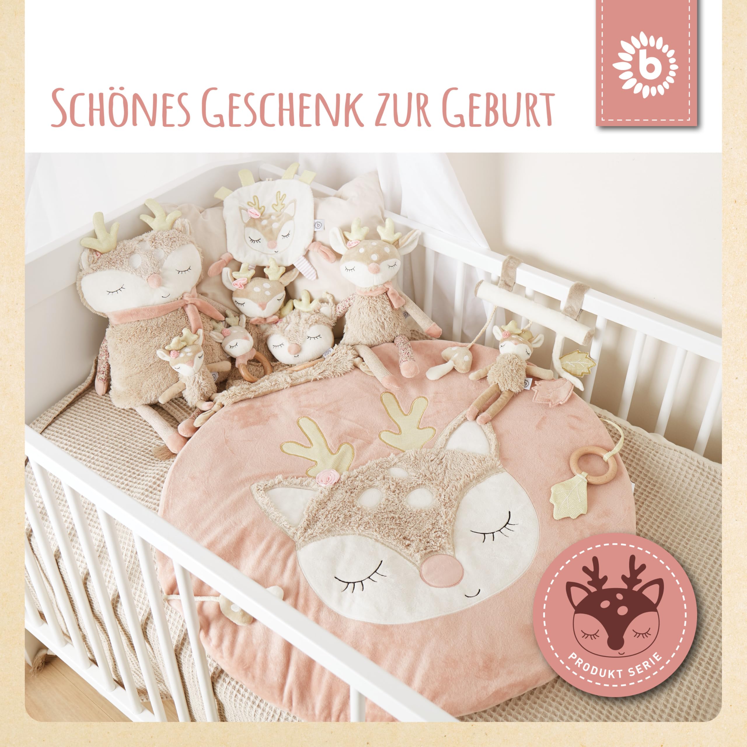 Bieco Reh Ella Knisterplüsch | Kuscheltier Baby