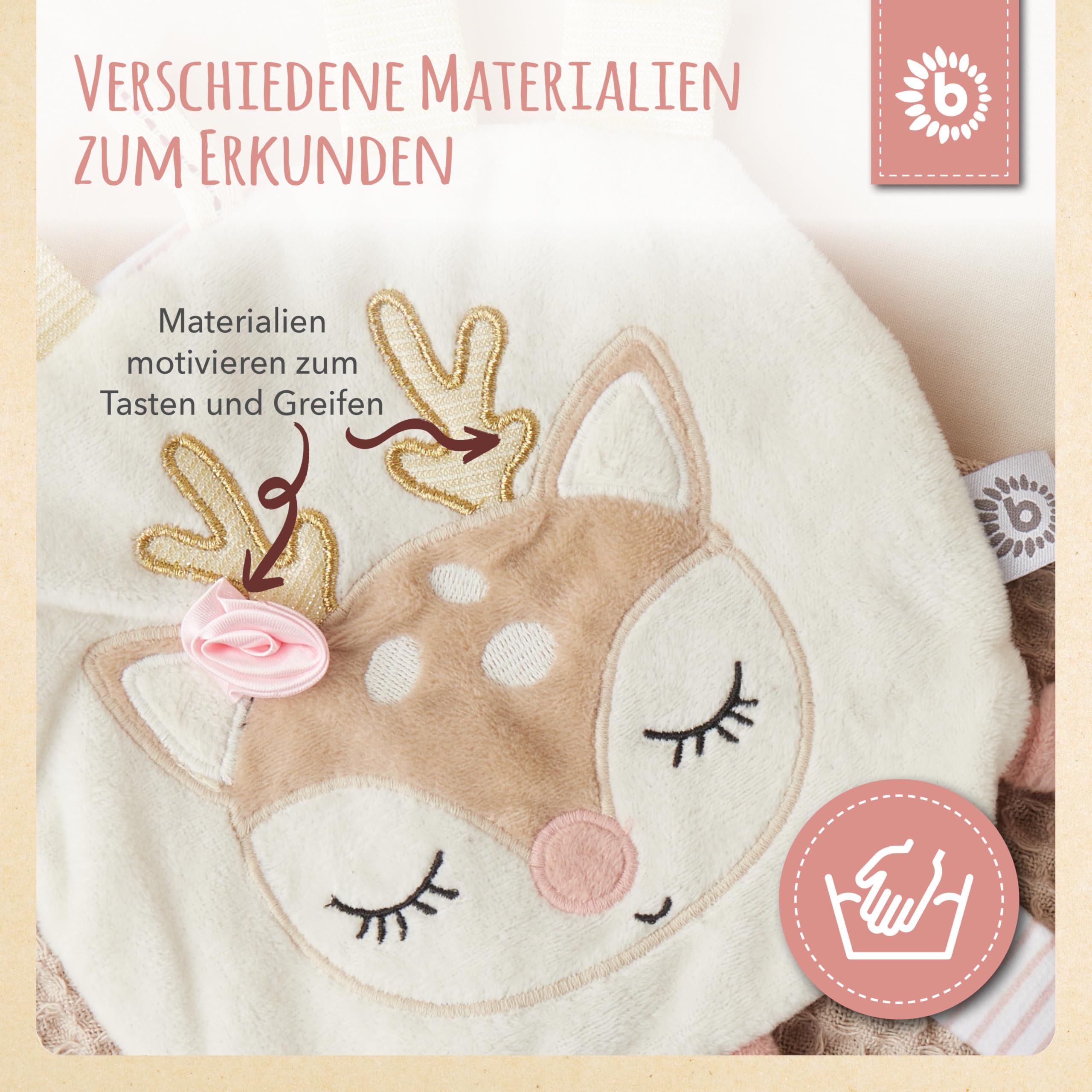 Bieco Reh Ella Knisterplüsch | Kuscheltier Baby