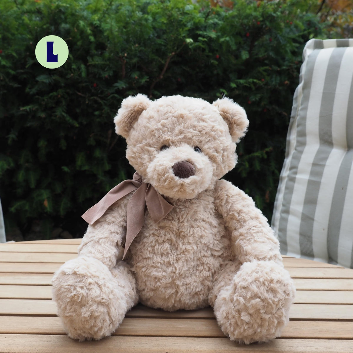 Ljuk® Napmaster™ Bruno – Teddy Kuscheltier, 30 cm, superweicher Plüschbär, klassisches Stofftier, Geschenk für Kinder, Jungen & Mädchen (Classic)