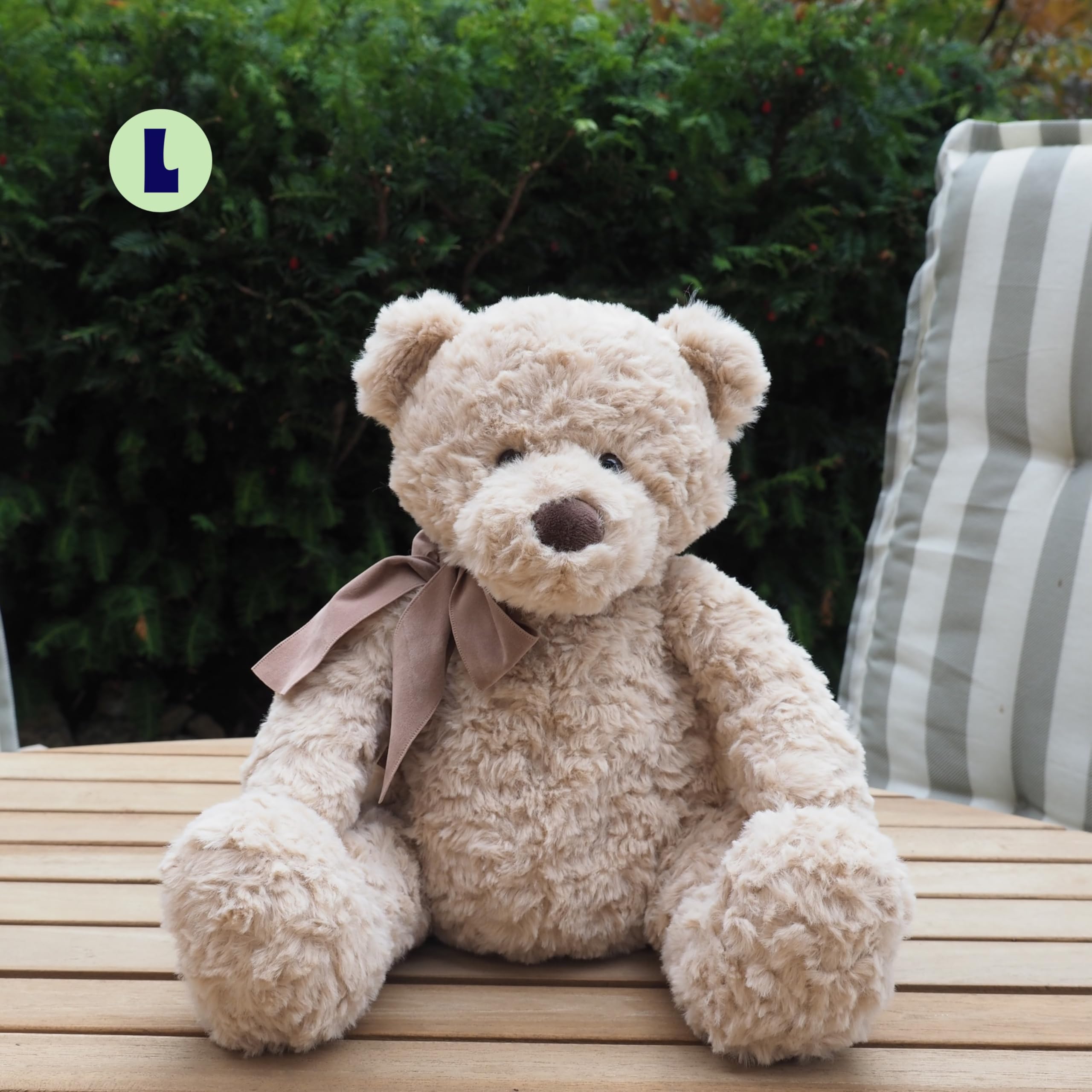 Ljuk® Napmaster™ Bruno – Teddy Kuscheltier, 30 cm, superweicher Plüschbär, klassisches Stofftier, Geschenk für Kinder, Jungen & Mädchen (Classic)